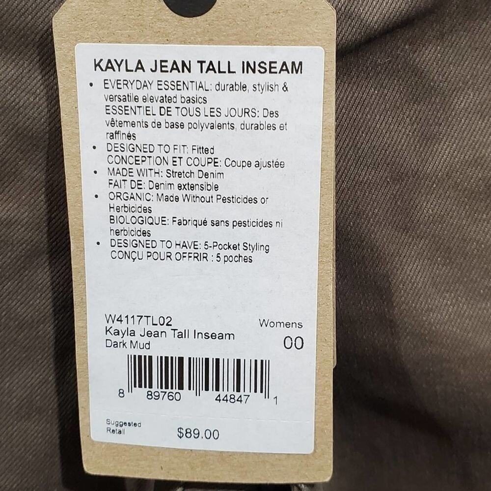 PRAna‎ Women's active athletic hiking Kayla Jean Pants 00 tall 36 inseam new!! - Picture 8 of 9